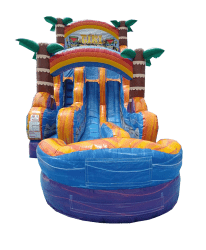 19 ft Tiki Plunge Double Lane Inflated Pool