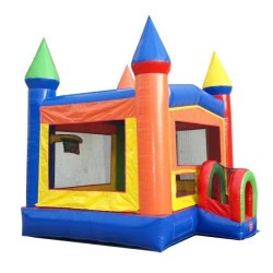 Rainbow Castle - w/ enclosed tunnel for saftey