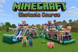 48 ft Minecraft Pixlated Obstacle